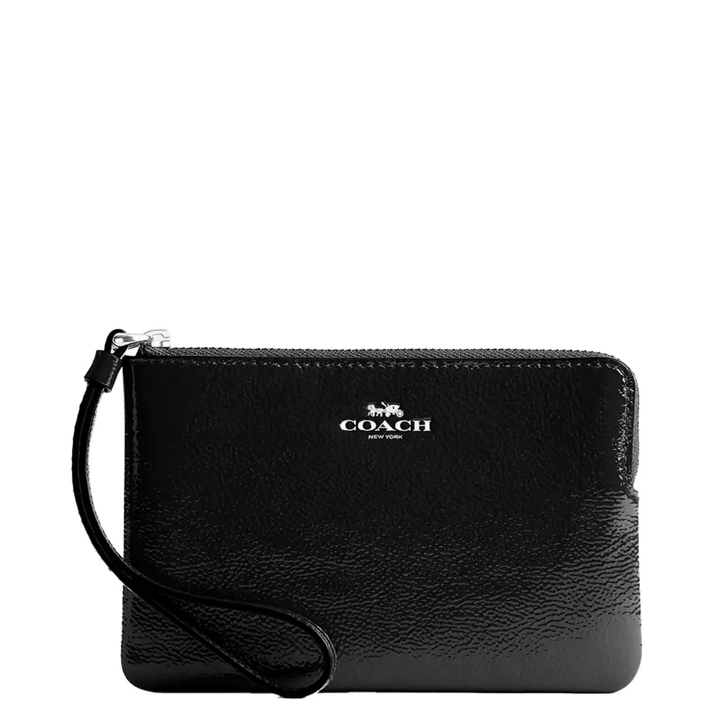 Monedero Coach Corner Zip Wristlet Black