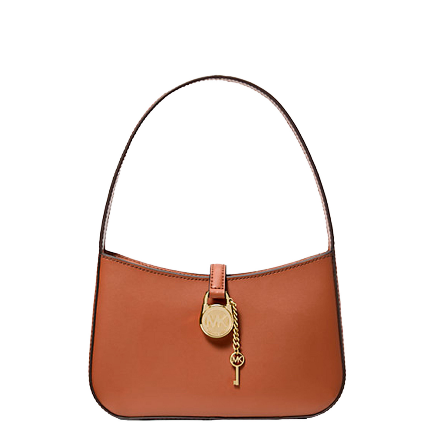 Bolsa Michael Kors Lyra Small Leather Pochette Luggage