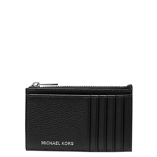 Tarjetero Michael Kors Slim Zip Wallet Leather Black