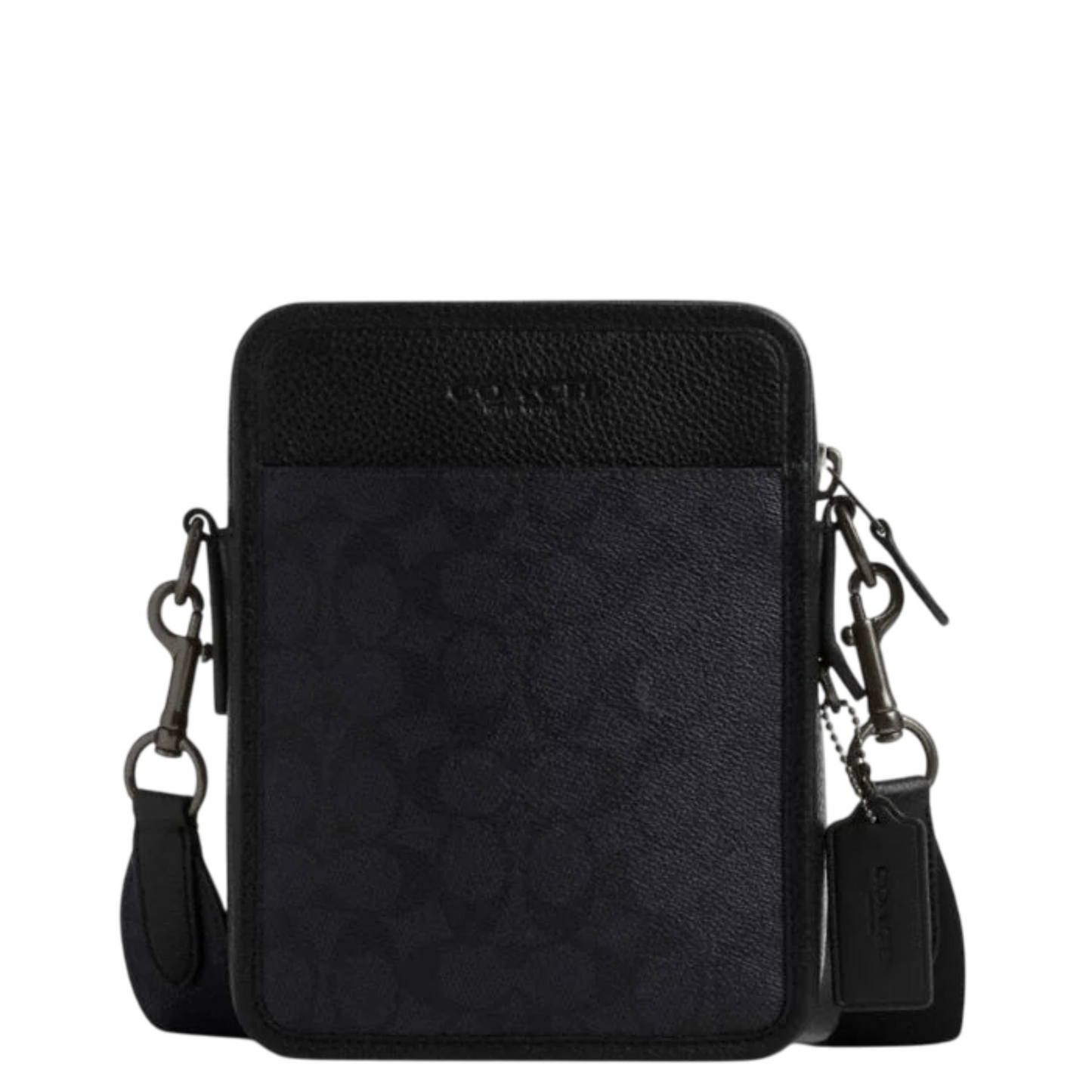 Bandolera Coach Sullivan Crossbody In Signature Canvas Charcoal Black