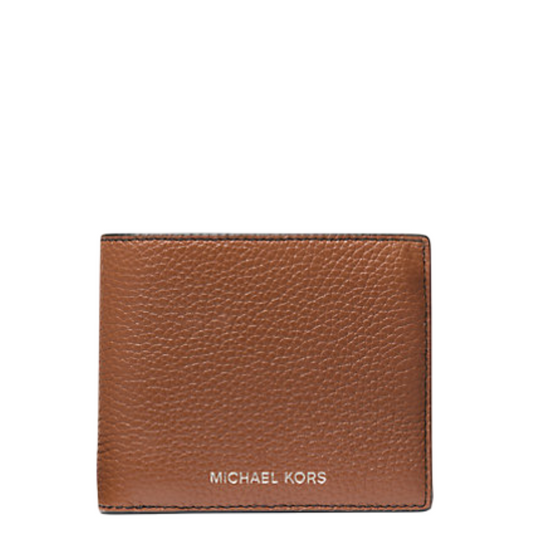 Cartera Michael Kors Cooper Pebbled Leather Billfold Wallet With Coin Pouch Luggage