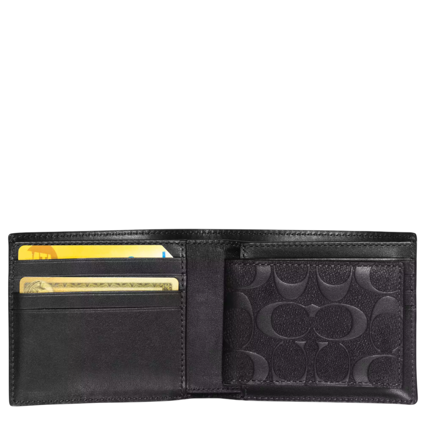 Cartera Coach 3 In 1 Wallet In Signature Leather Black