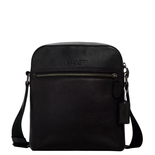 Bandolera Coach Houston Flight Bag Black