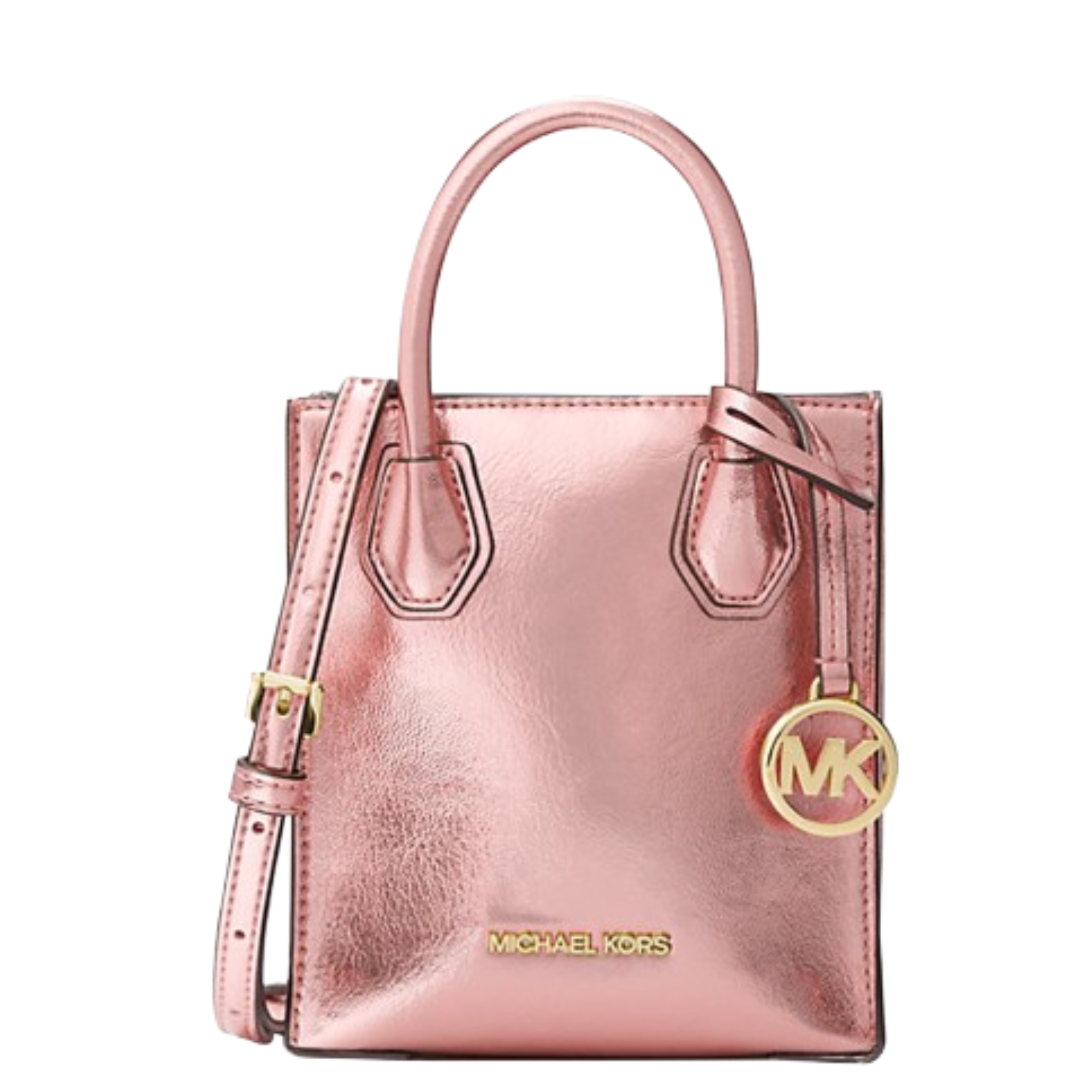 Bolsa Michael Kors Mercer Extra Small Patent Crossbody Bag Primrose Furore