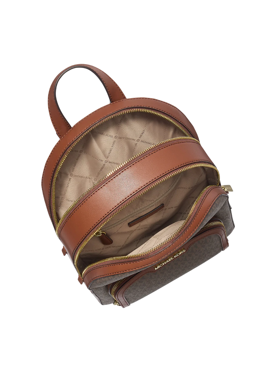Mochila Michael Kors Jaycee Medium Logo Backpack Brown