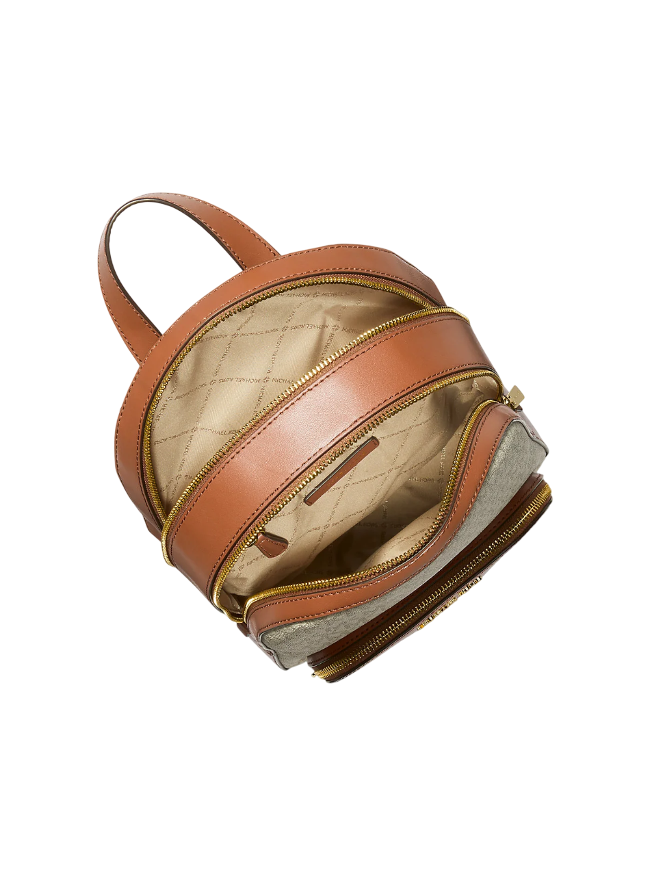 Mochila Michael Kors Jaycee Medium Logo Backpack Vanilla