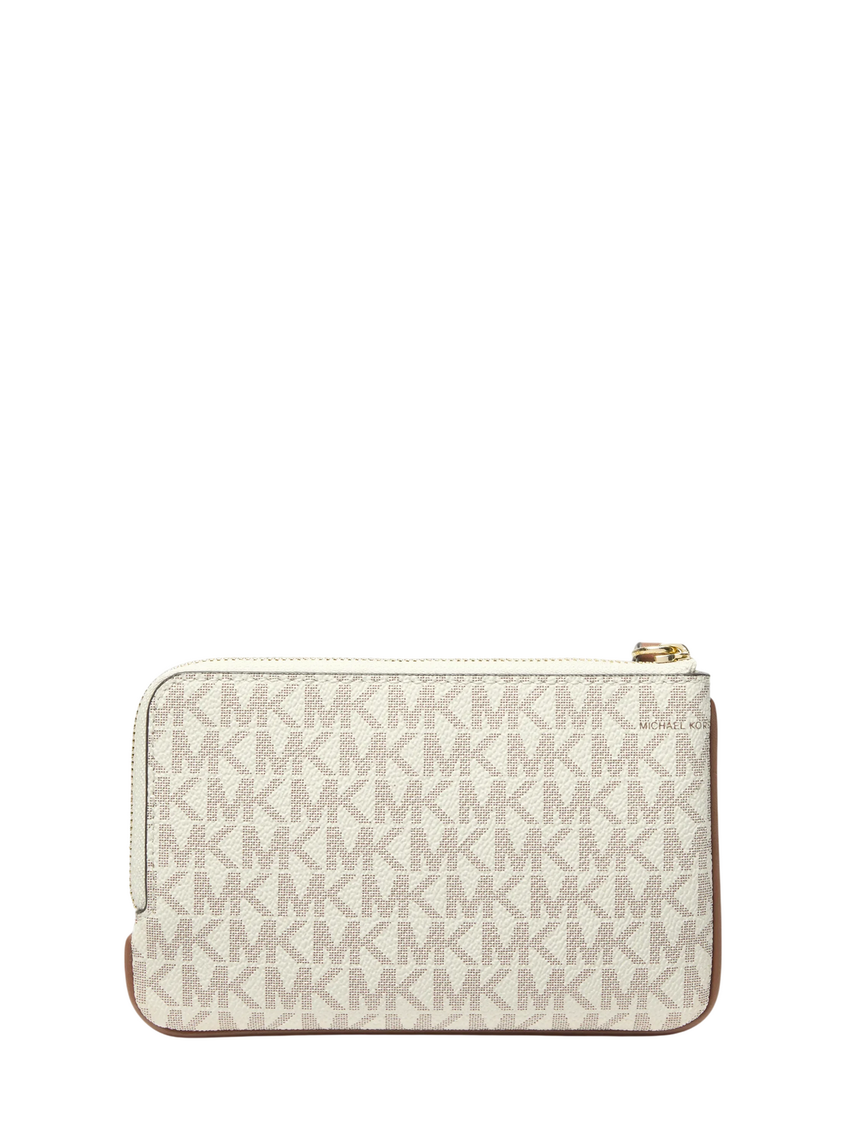 Monedero Michael Kors Jet Set Travel Small Signature Logo Wristlet Vanilla