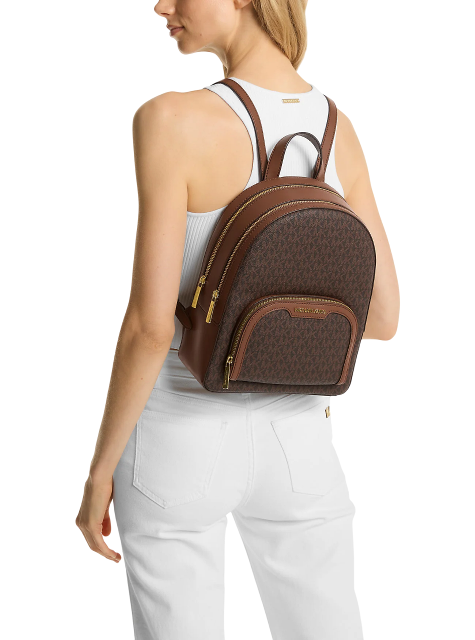 Mochila Michael Kors Jaycee Medium Logo Backpack Brown