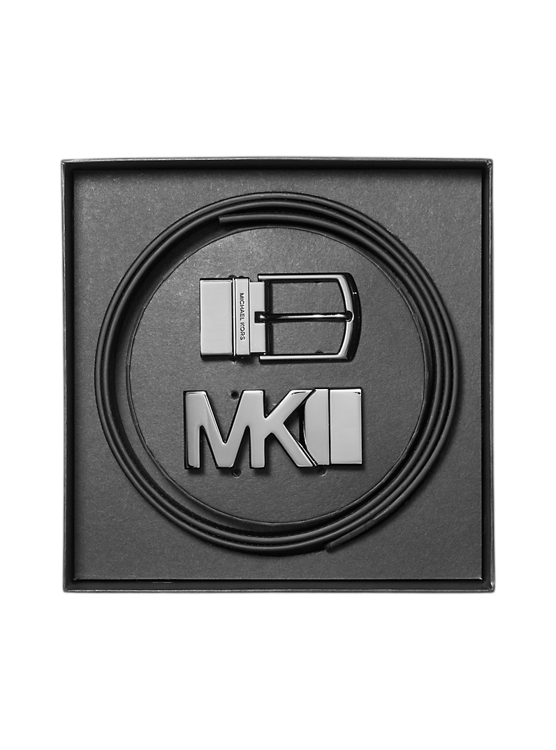 Cinturón Michael Kors 4-In-1 Logo Belt Box Set Black