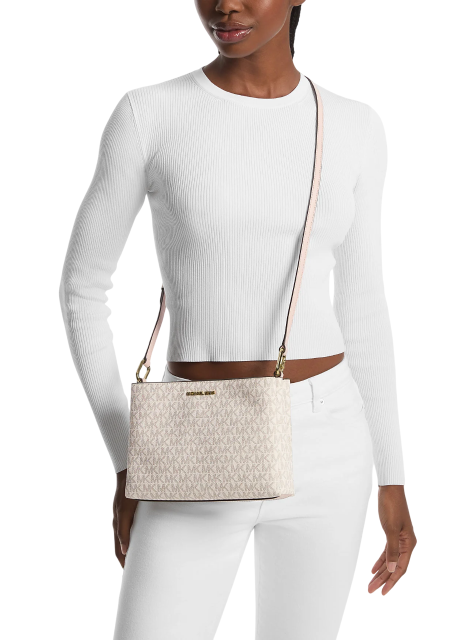Bolsa Michael Kors Trisha Medium Logo Crossbody Bag