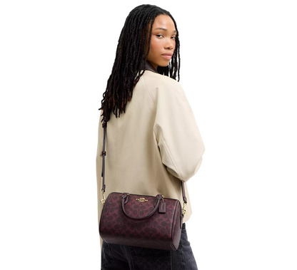 Bolsa Coach Rowan Satchel Bag In Signature Canvas