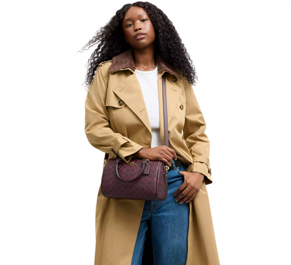 Bolsa Coach Rowan Satchel Bag In Signature Canvas