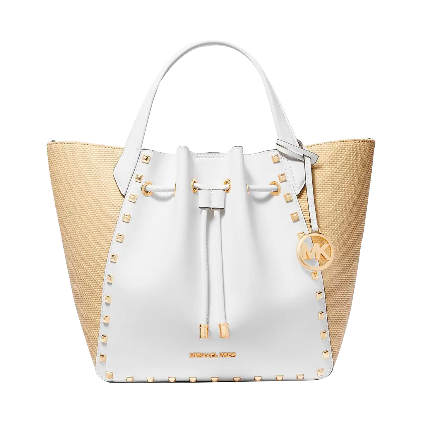 Bolsa Michael Kors Phoebe Large Two-Tone Logo Bucket Bag