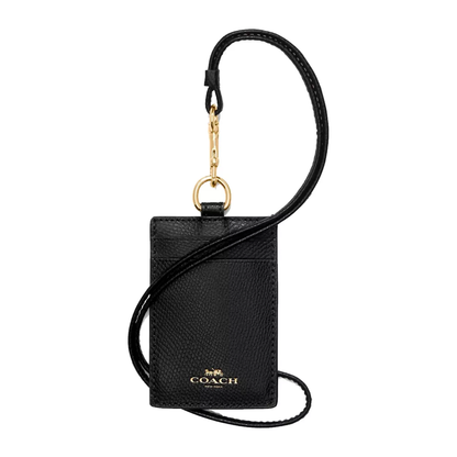 Tarjetero Coach  Id Lanyard Black