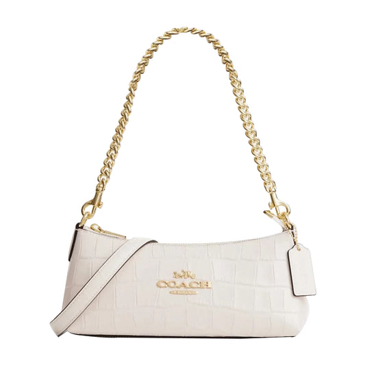 Bolsa Coach Charlotte Shoulder Bag Chalk