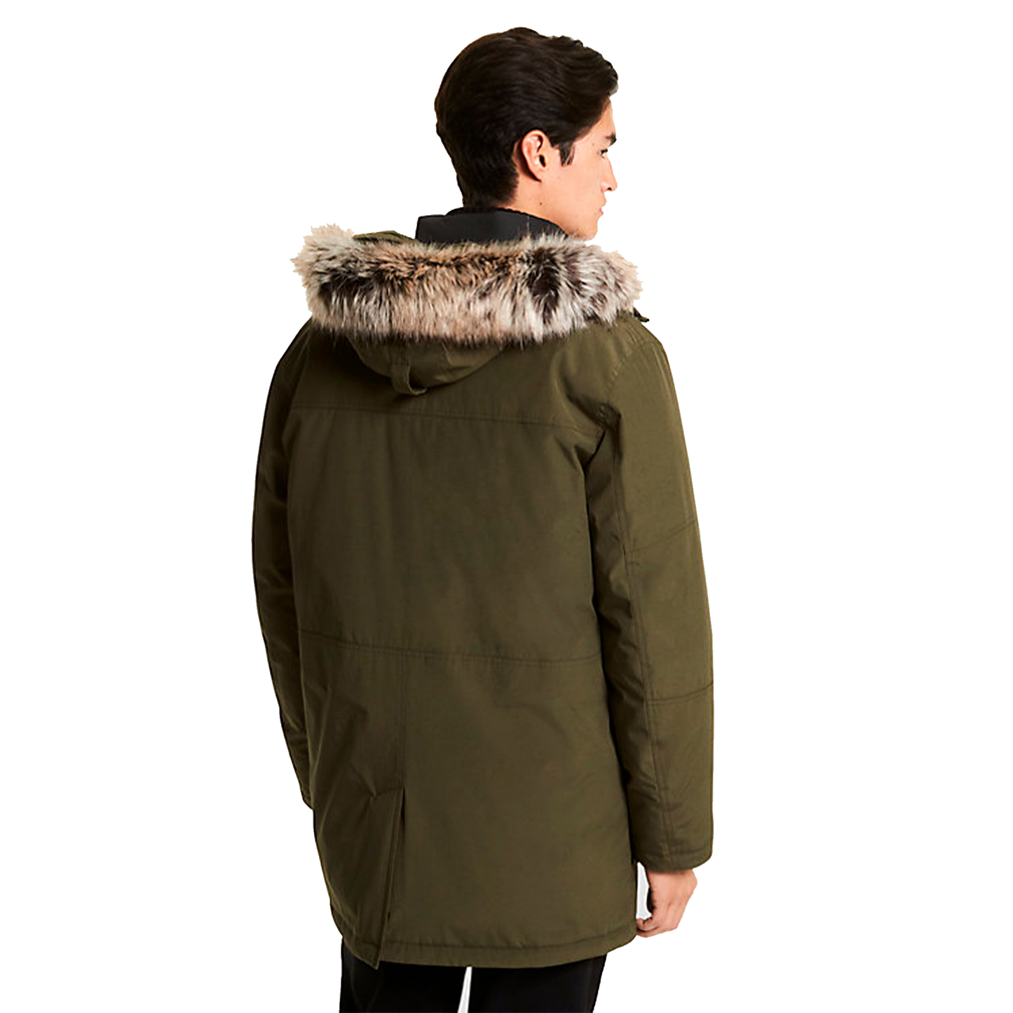 Chaqueta Michael Kors Benson Faux Fur Trim Woven Parka