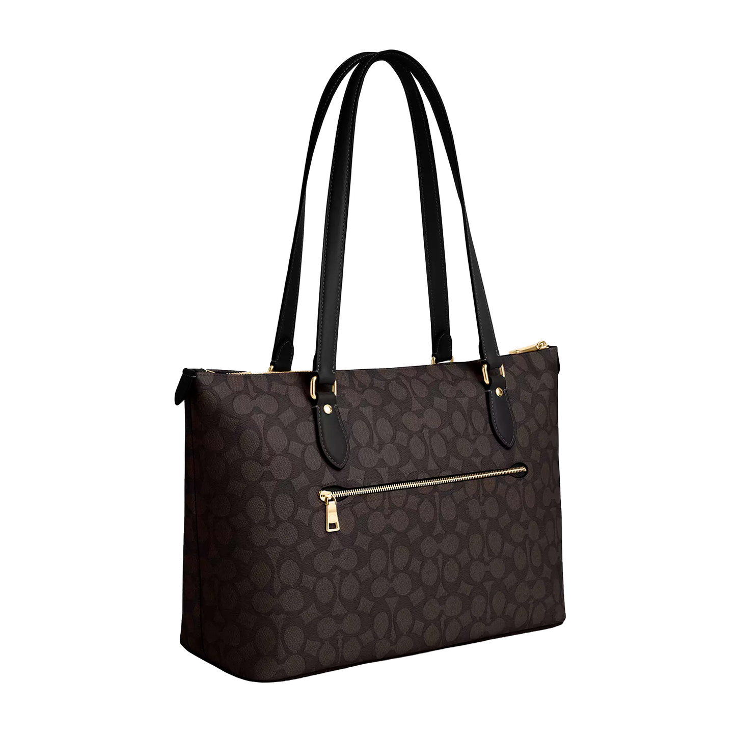 Bolsa Coach Gallery Tote In Signature Canvas Brown