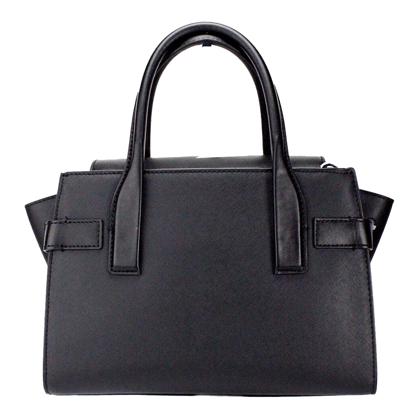 Bolsa Michael Kors Carmen Medium Belted Satchel Black