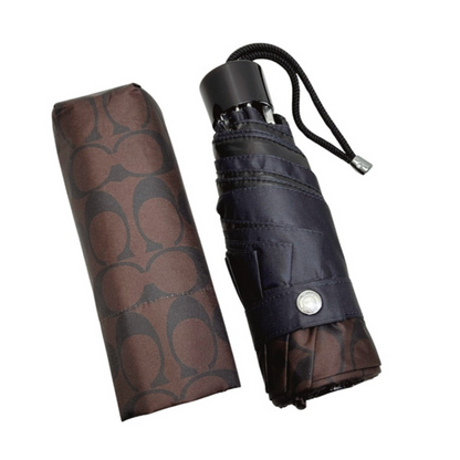 Paraguas Coach Uv Protection Signature Mini Umbrella Brown