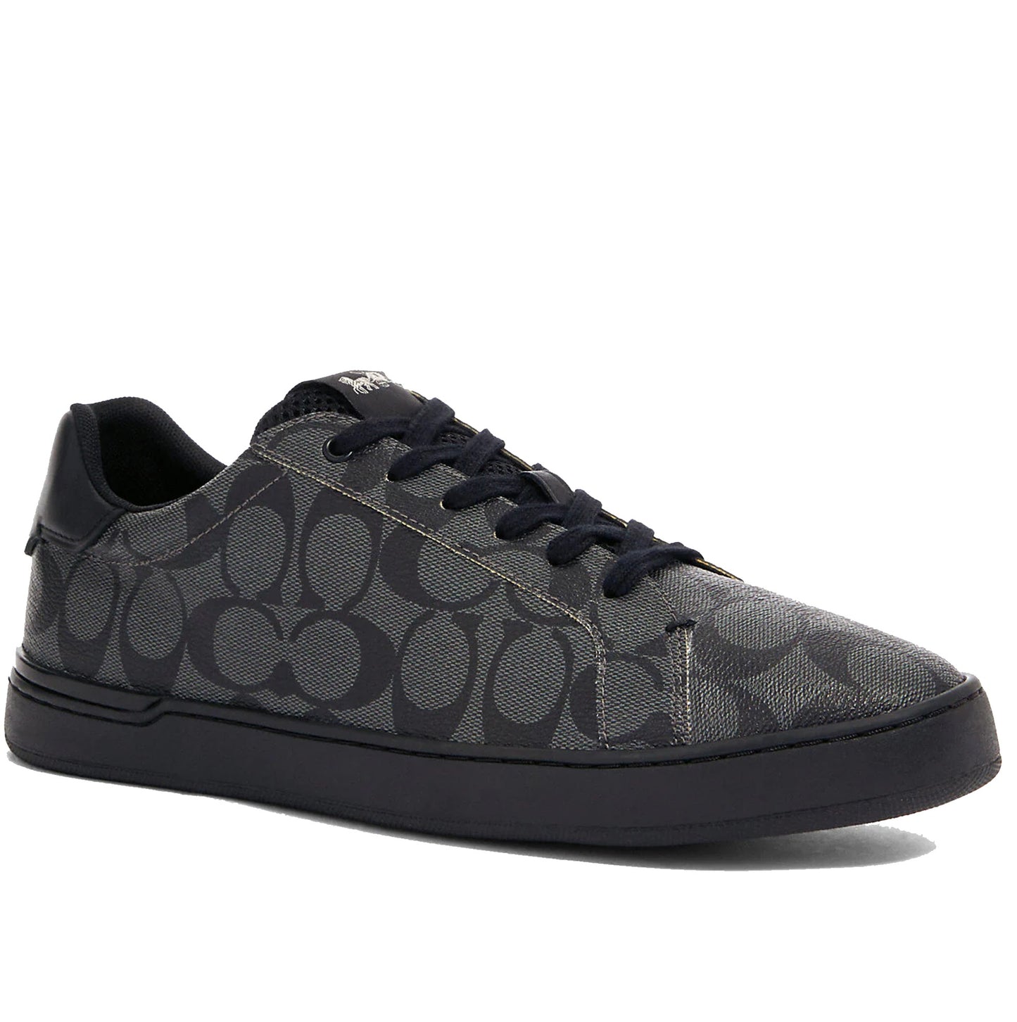 Tenis Coach Clip Low Top Sneaker In Signature Canvas Black