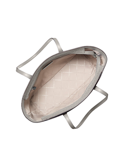 Bolsa Michael Kors Arden Large Top-Zip Tote Bag Pearl Grey