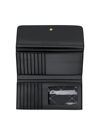 Cartera Michael Kors Jet Set Large Logo Tri-Fold Wallet Black