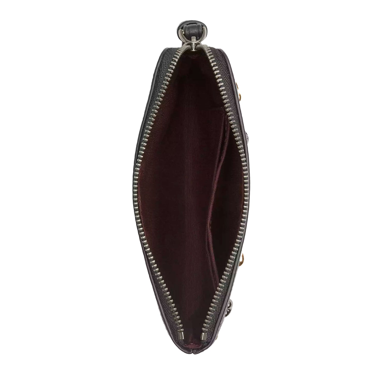 Monedero Coach Corner Zip Wristlet With Rivets Black Multi