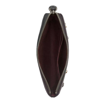 Monedero Coach Corner Zip Wristlet With Rivets Black Multi