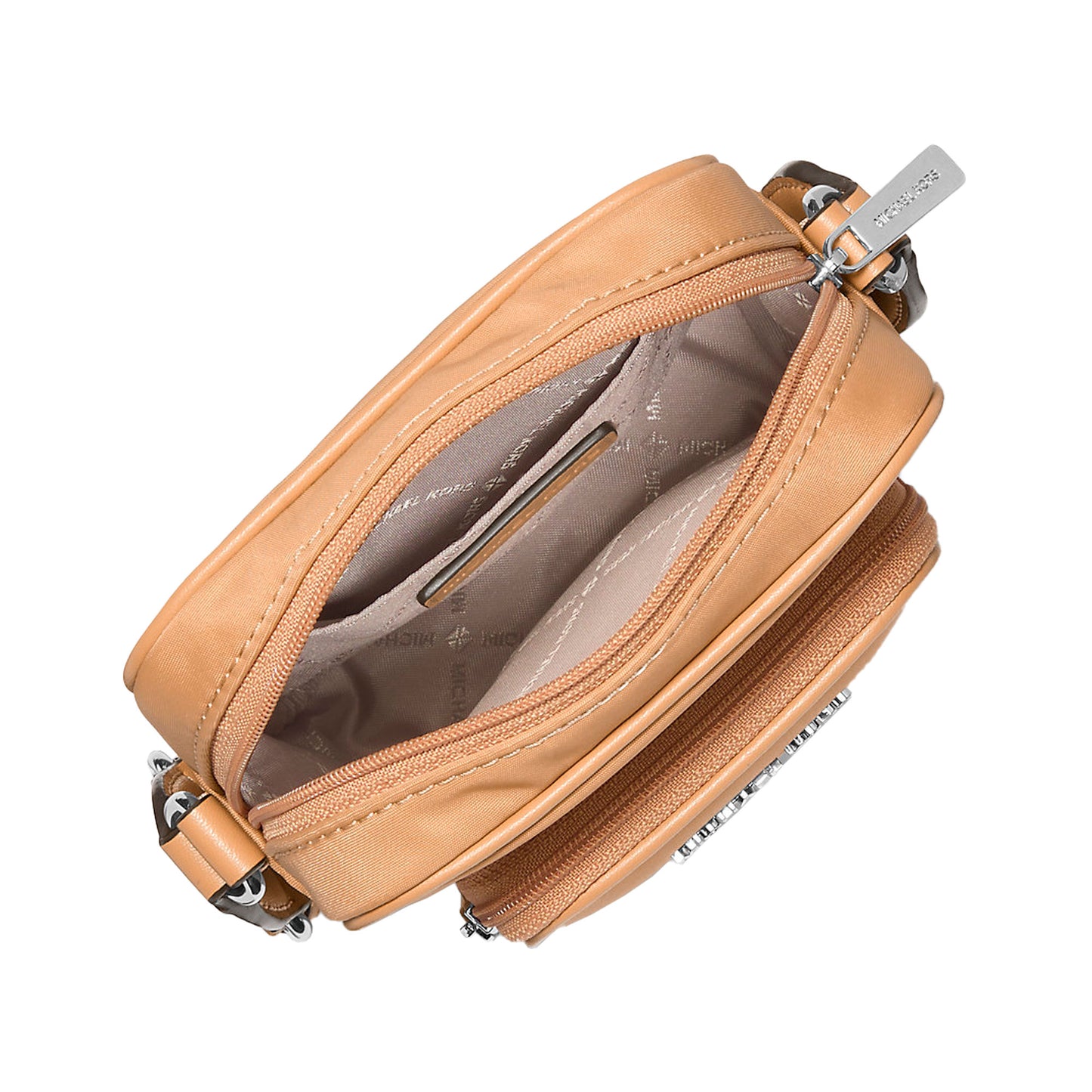 Bolsa Michael Kors Khai Nylon Crossbody Bag Peanut