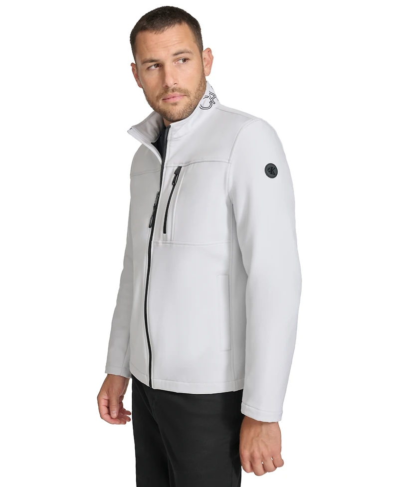 Chaqueta Calvin Klein Men's Infinite Stretch Soft Shell Jacket White