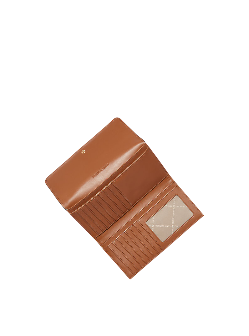 Cartera Michael Kors Jet Set Large Logo Trifold Wallet Vanilla