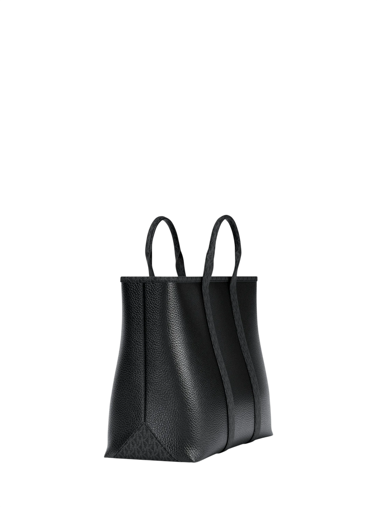 Maleta Michael Kors Cooper Medium Pebbled Leather and Signature Logo Tote Bag Black