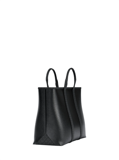 Maleta Michael Kors Cooper Medium Pebbled Leather and Signature Logo Tote Bag Black