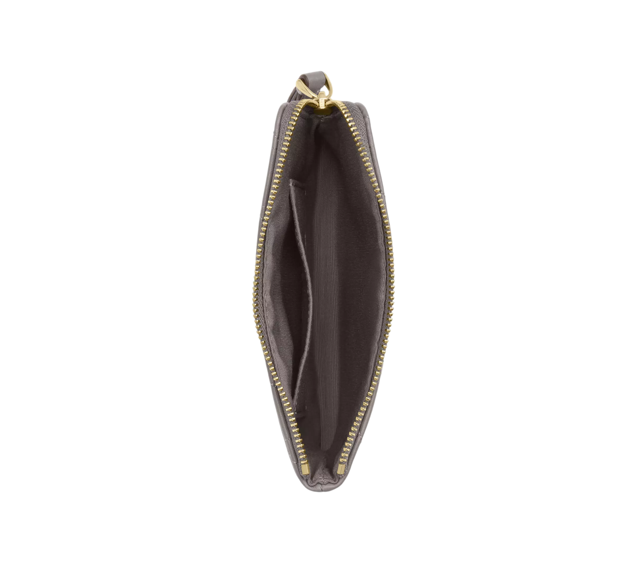 Monedero Coach Corner Zip Wristlet With Quilting Slate