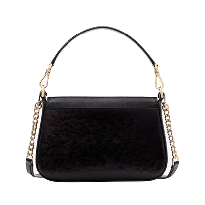 Bolsa Kate Spade Phoebe Glitter Small Flap Crossbody Black