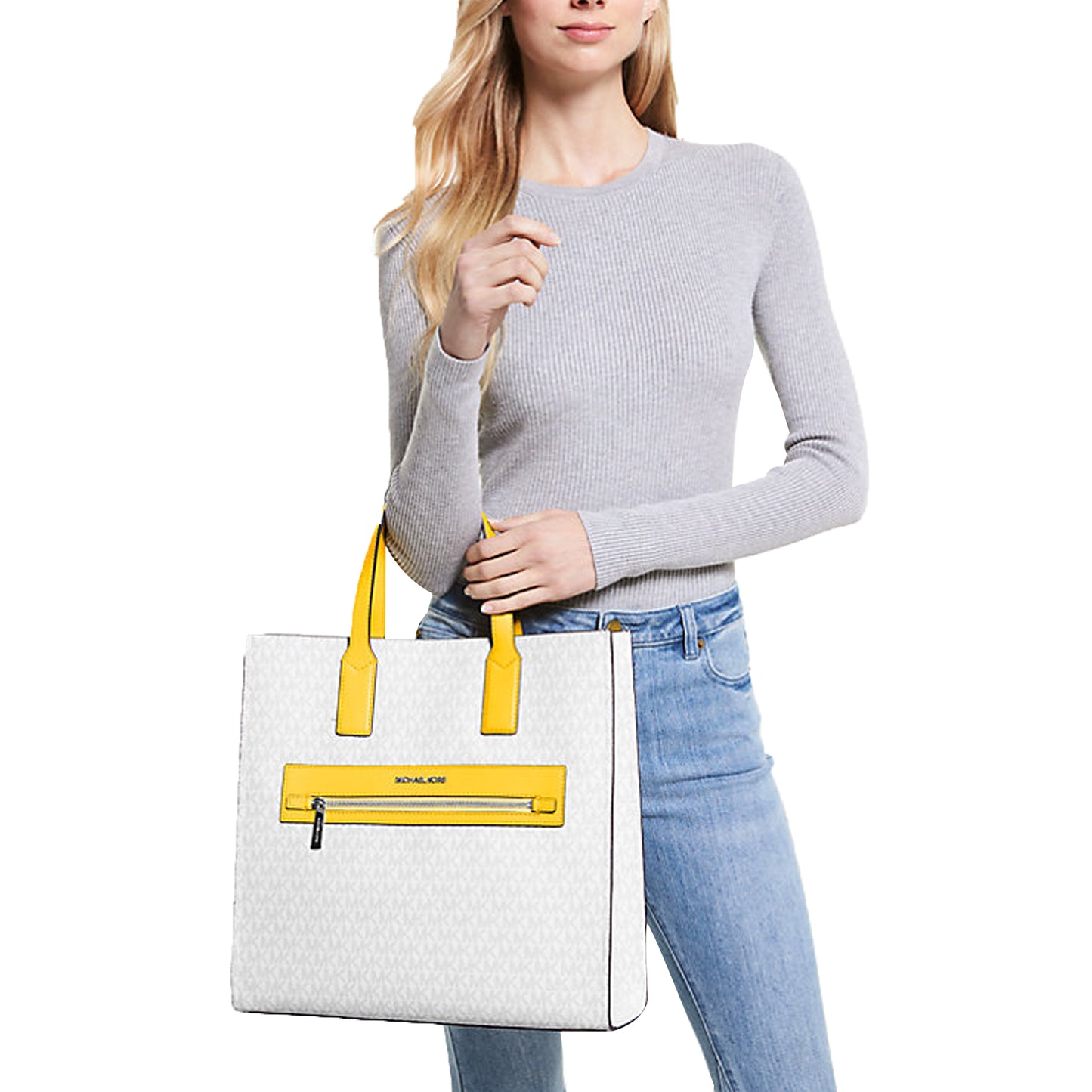 Bolsa Michael Kors Kenly Large Logo Tape Tote Bag