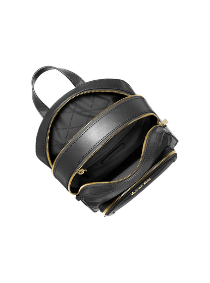 Mochila Michael Kors Jaycee Medium Pebbled Leather Backpack Black