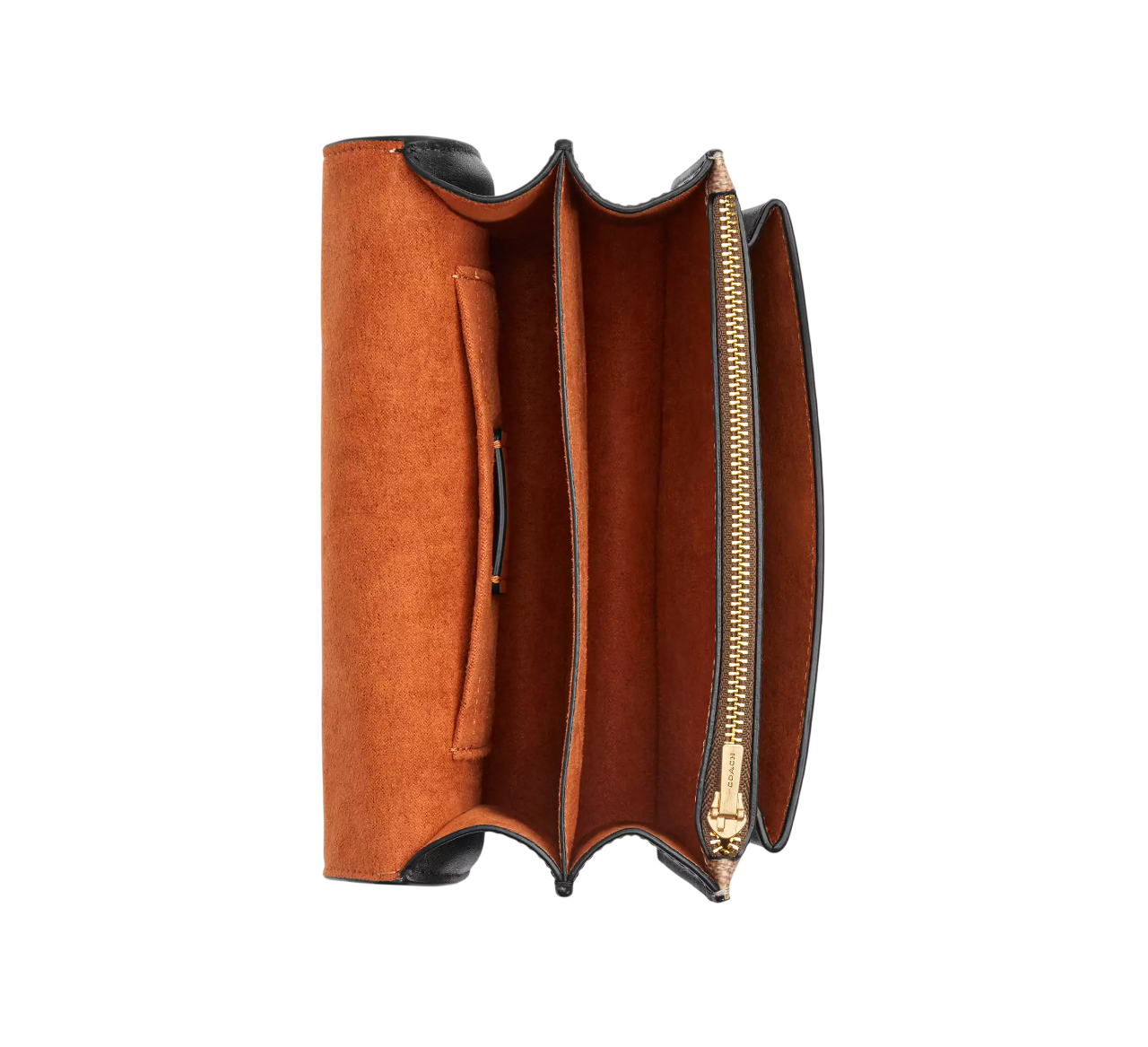 Bolsa Coach Mini Klare Crossbody Bag In Signature Canvas Tan Black