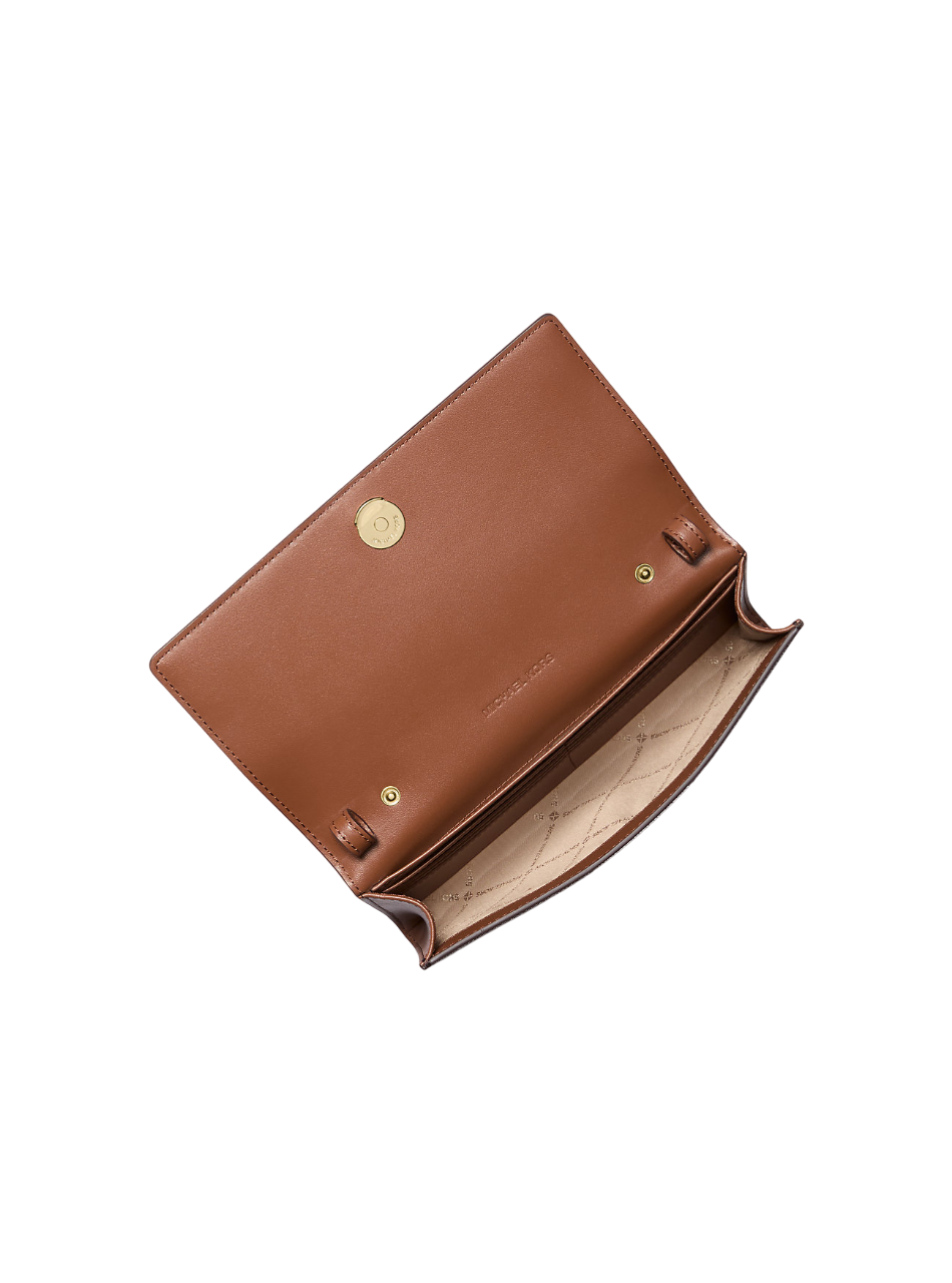 Bolsa Michael Kors Carson Large Signature Logo Convertible Crossbody Bag Brown