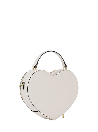 Bolsa Michael Kors Jet Set Small Heart Crossbody Bag Light Cream Multi