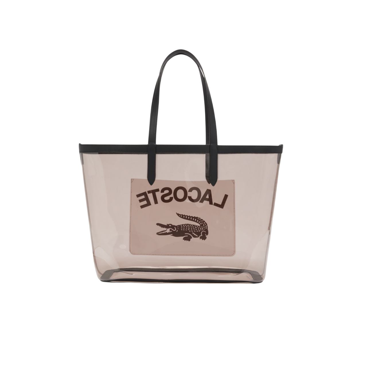 Bolsa Lacoste Large Anna Transparent Grained Tote