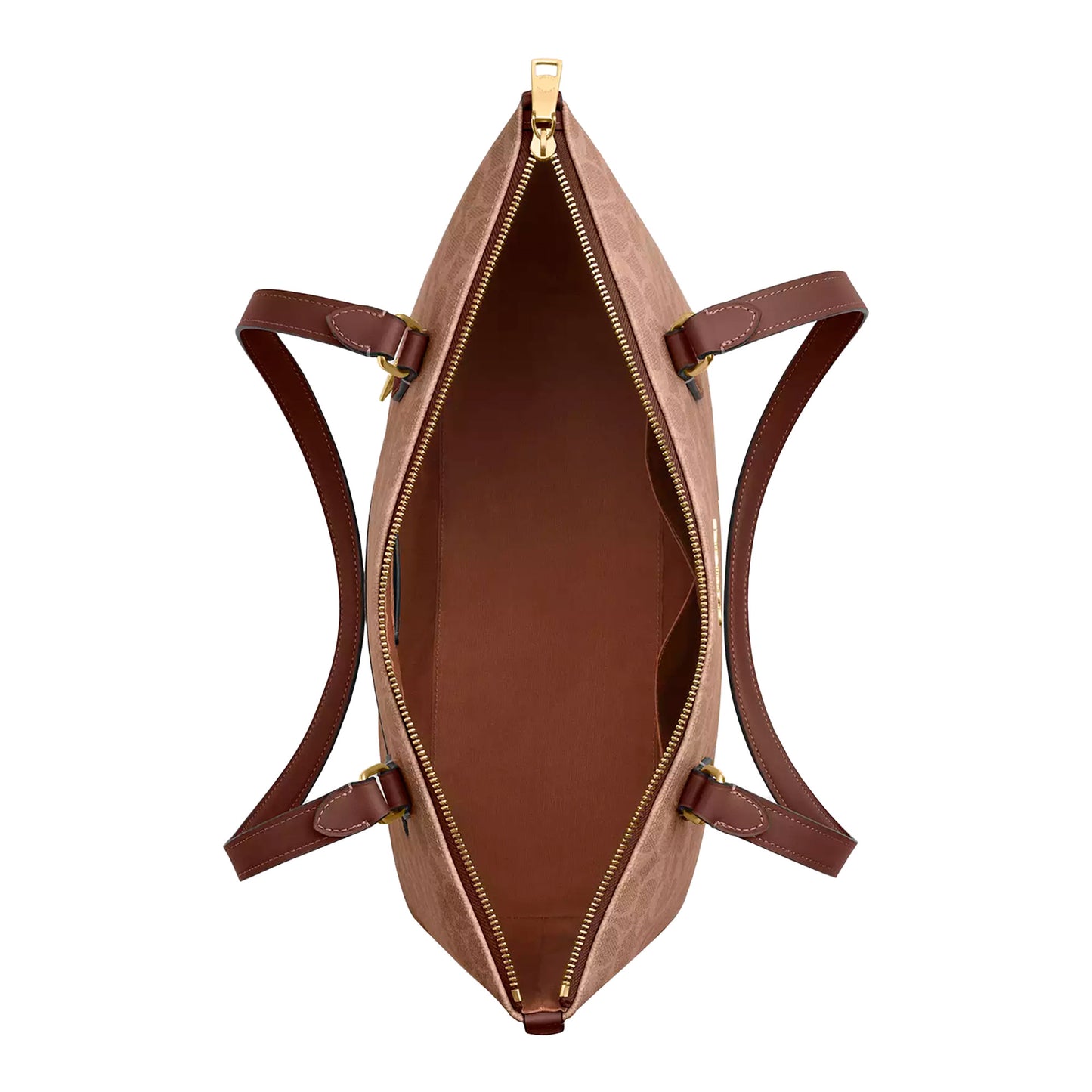 Bolsa Coach Gallery Tote Bag In Signature Canvas Tan Brown