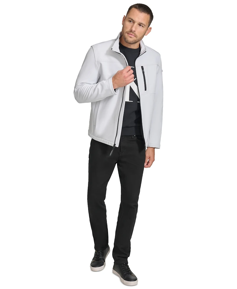 Chaqueta Calvin Klein Men's Infinite Stretch Soft Shell Jacket White