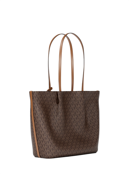 Bolsa Michael Kors Carson Large Signature Logo Tote Bag Brown