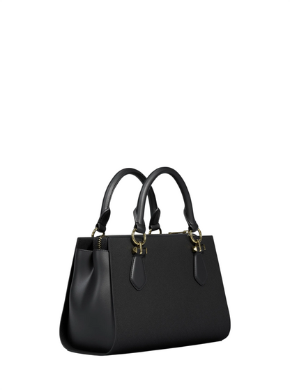 Bolsa Michael Kors Marilyn Small Leather Satchel Black