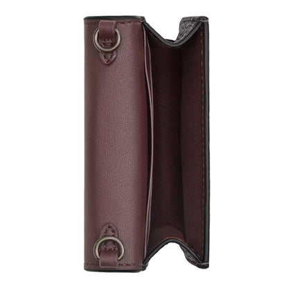 Bolsa Coach Mini Wallet On A Chain With Rivets Black Multi