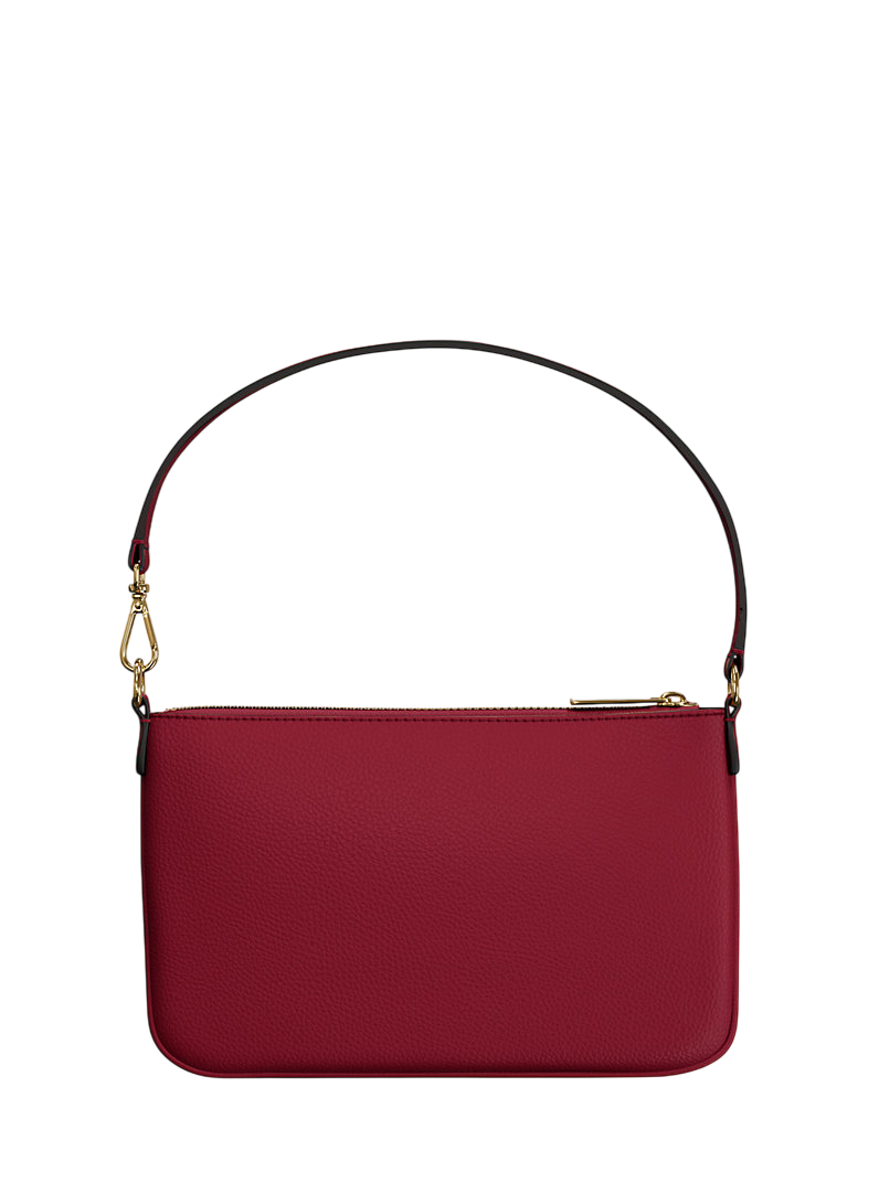 Bolsa Michael Kors Jet Set Small Pebbled Leather Convertible Wristlet Cherry