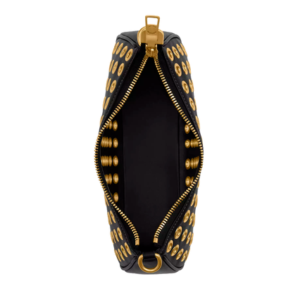 Bolsa Coach Teri Shoulder Bag With Eyelets Black