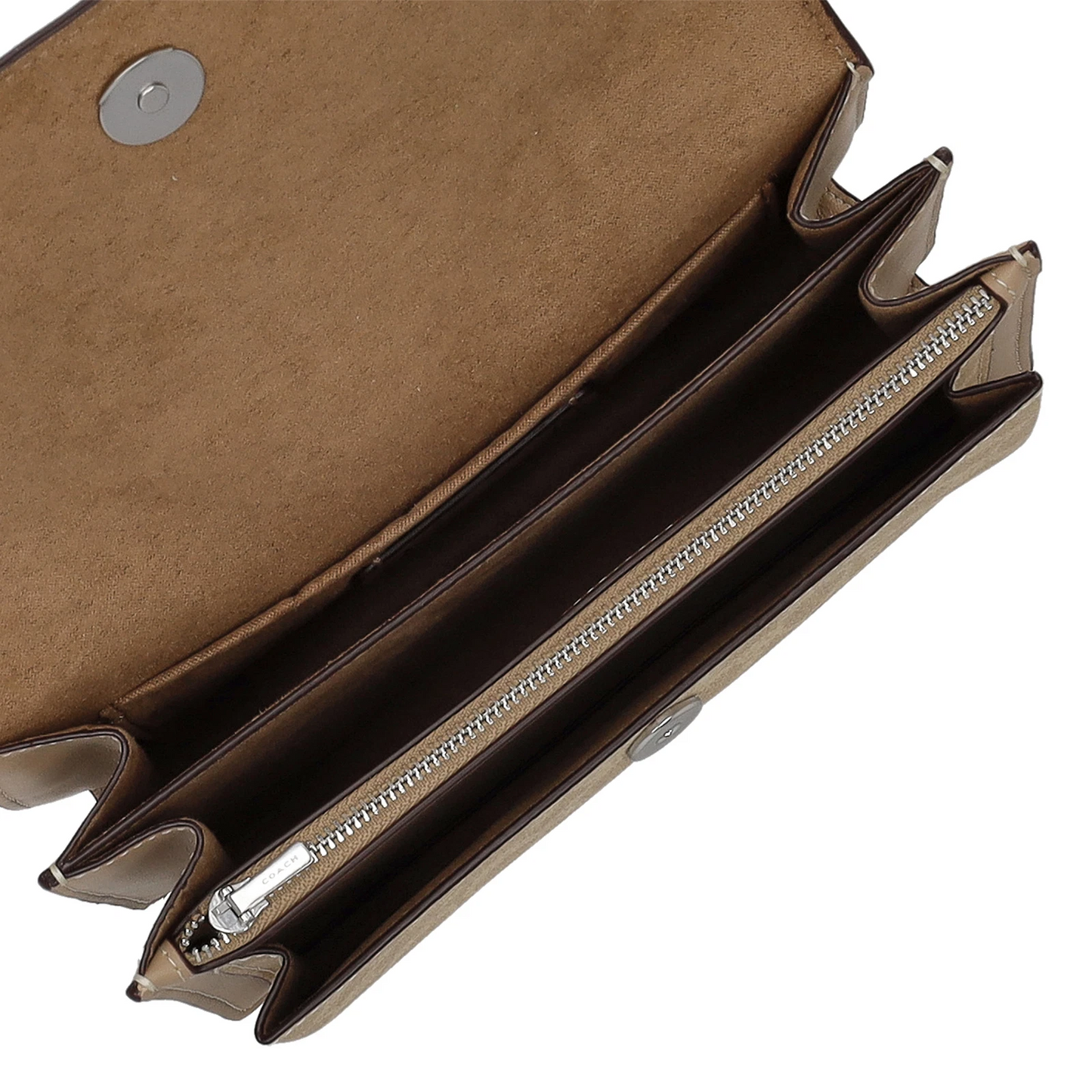 Bolsa Coach Klare Crossbody Bag Signature Canvas Sand Taupe