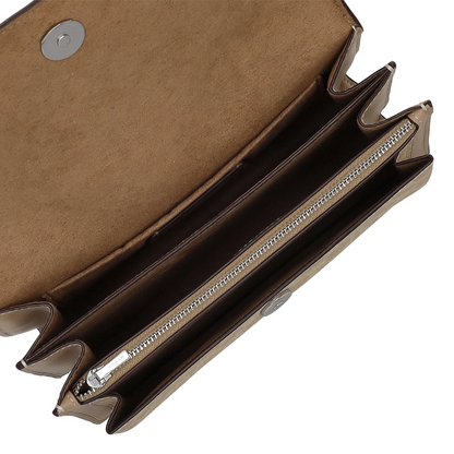 Bolsa Coach Klare Crossbody Bag Signature Canvas Sand Taupe